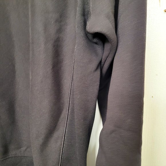 Champion Life Reverse Weave Mockneck Crew, Chenille Vintage Logo Black Applique - Picture 8 of 12